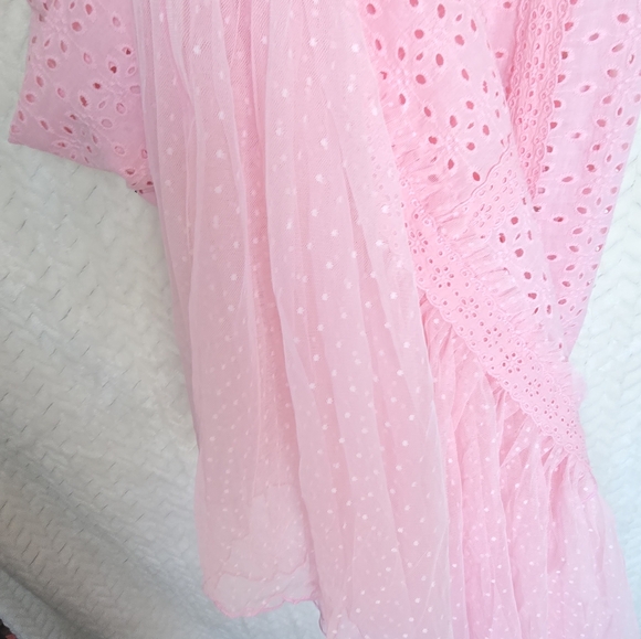 DOLLS KILL - Delia's Pink Eyelet Maxi Dress - Picture 6 of 11